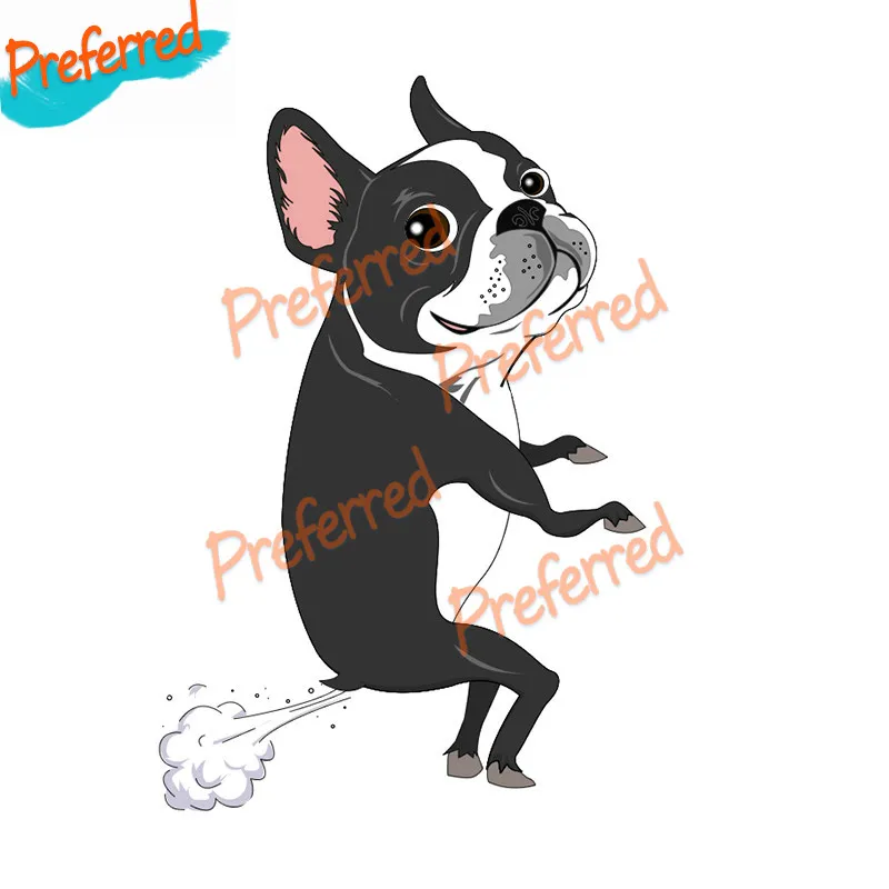 

Dawasaru, забавная наклейка, Бостон Собака терьер, наклейка для мотокросса, гоночная наклейка на багажник автомобиля, высечка