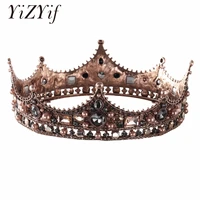 princess birthday crown wedding crown hair jewelry bridal headpiece woman rhinestones crystal tiaras bride crowns hair accessori