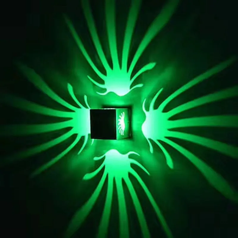 Светодиодный потолочный квадратный алюминиевый настенный светильник 3 Вт