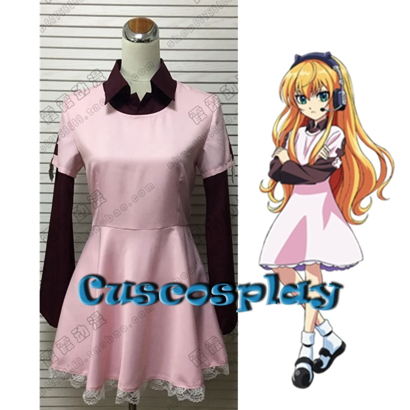 

Anime Gunjou no Magmel Magmel of the Sea Blue Zero Cosplay Costume Pink Cute Dress Halloween Carvinal Costume