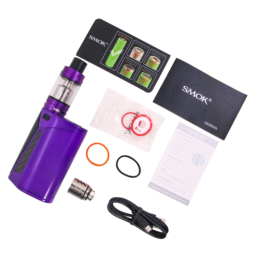 SMOK GX350 Комплект 350 Вт большой мощности испаритель вейп-комплект электронной сигареты SMOK GX350 коробка мод 6 мл емкость TFV8 танк