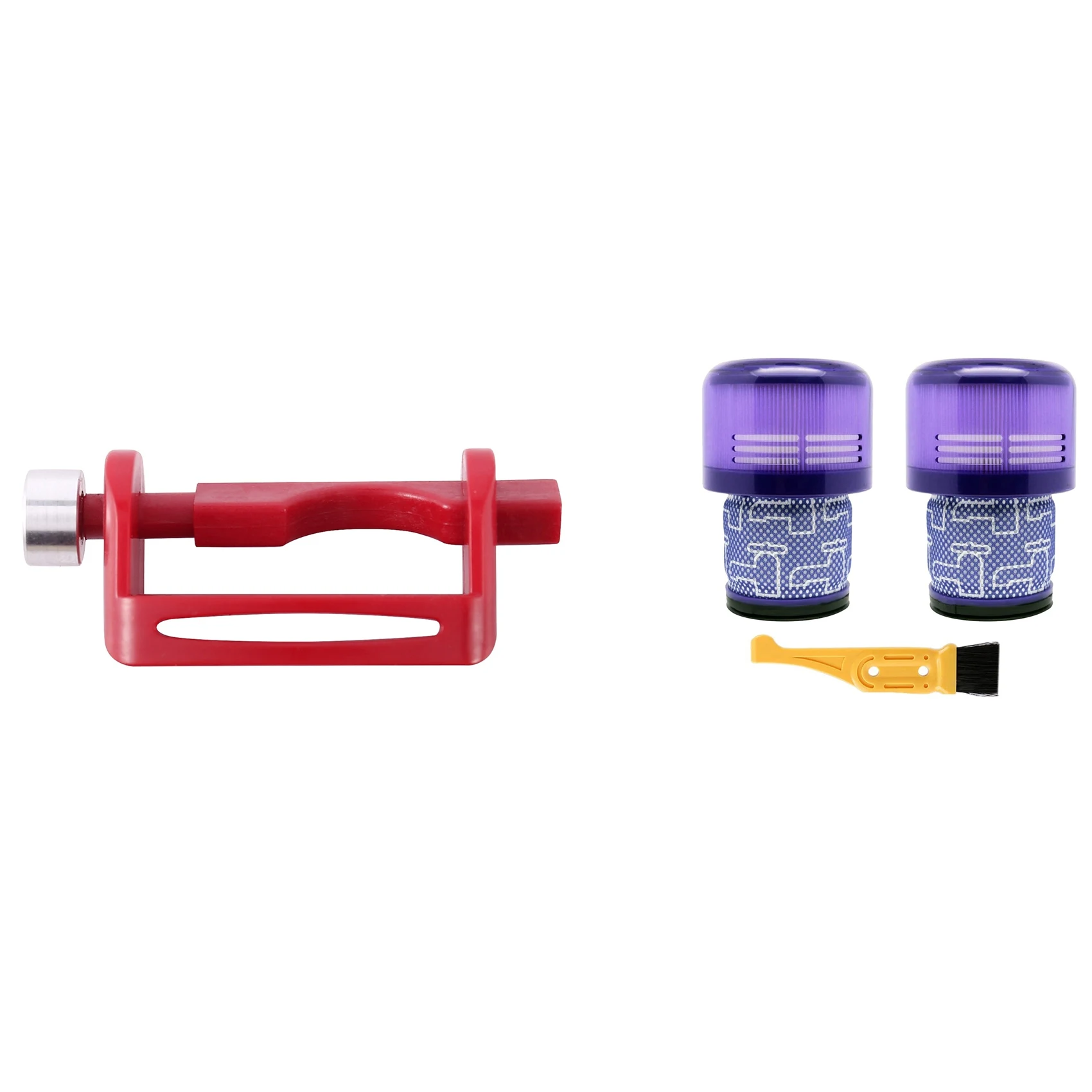 

1x замок триггера для Dyson V11 V10 Absolute/Animal/Motorhead и 2 шт. сменных фильтра для Dyson V11 Cyclone Animal