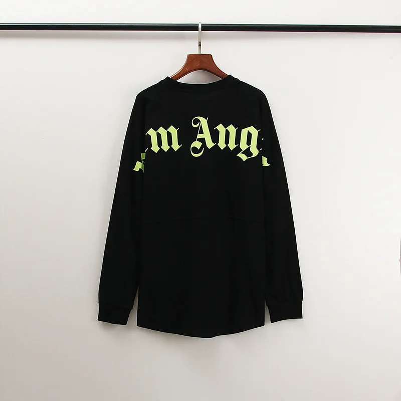 

Palm Angels back big letters men and women the same loose bottoming shirt beauty tide long-sleeved T-shirt