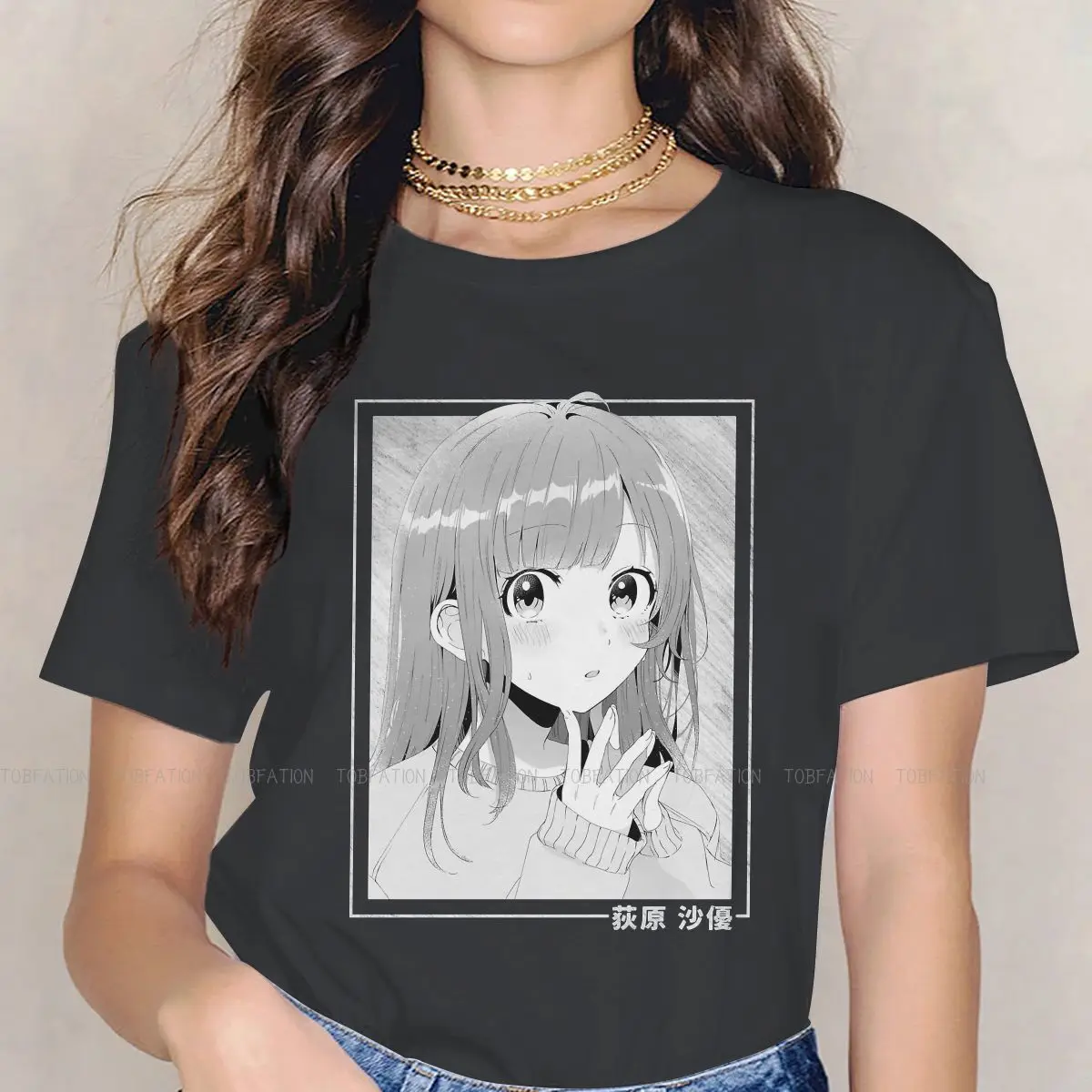 

Adorable Women TShirt Higehiro Yoshida Sayu Airi Anime Girls Basic Tees Cotton Female T Shirt 4XL Humor Hipster Gift