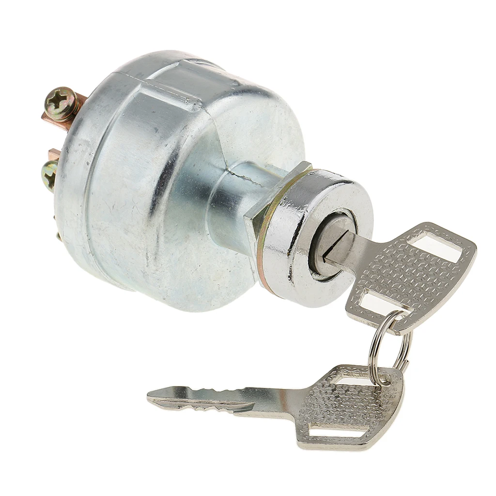

Universal 6 Terminals Ignition Switch Lock and 2 Start Key for Forklift Car