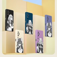 hot anime sexy girl for xiaomi redmi note 10 9 pro max 5g 10t 10s 9t 9s 8 7 liquid silicone soft cover phone case