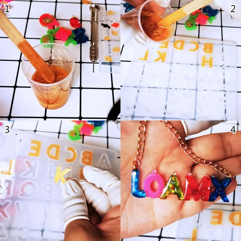 

DIY Epoxy Mould Transparent Silicone Mold Pendant for Jewelry Polymer Crafts Making Molds with Hole
