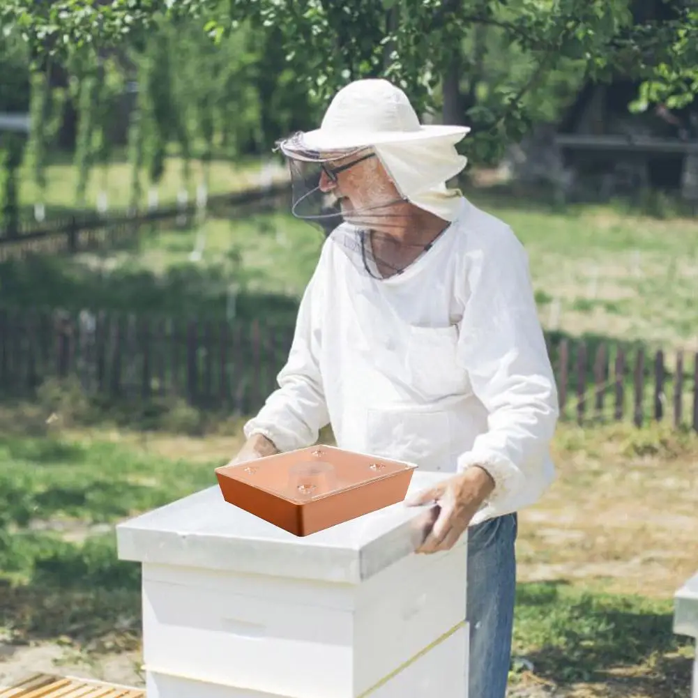 Square Bee Feeder Beekeeping Tools Convenient Large Capacity Non-toxic Honey Equipment Water For Apiary | Дом и сад