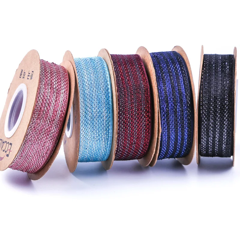 

25mm Color Green Onion Snow Gauze Belt Clothing Gift Box Packaging Ribbon Diy Bow Hair Ornament Floral Ribbon 10 Yards