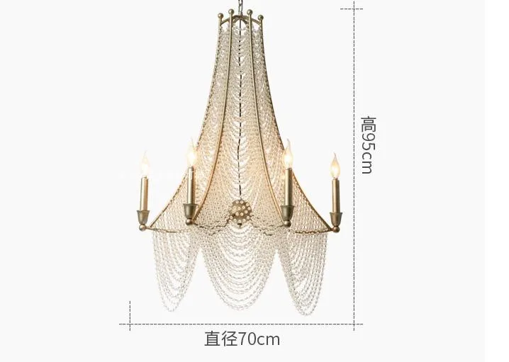 Светодиодный американский кантри ретро французский пост современный ресторан