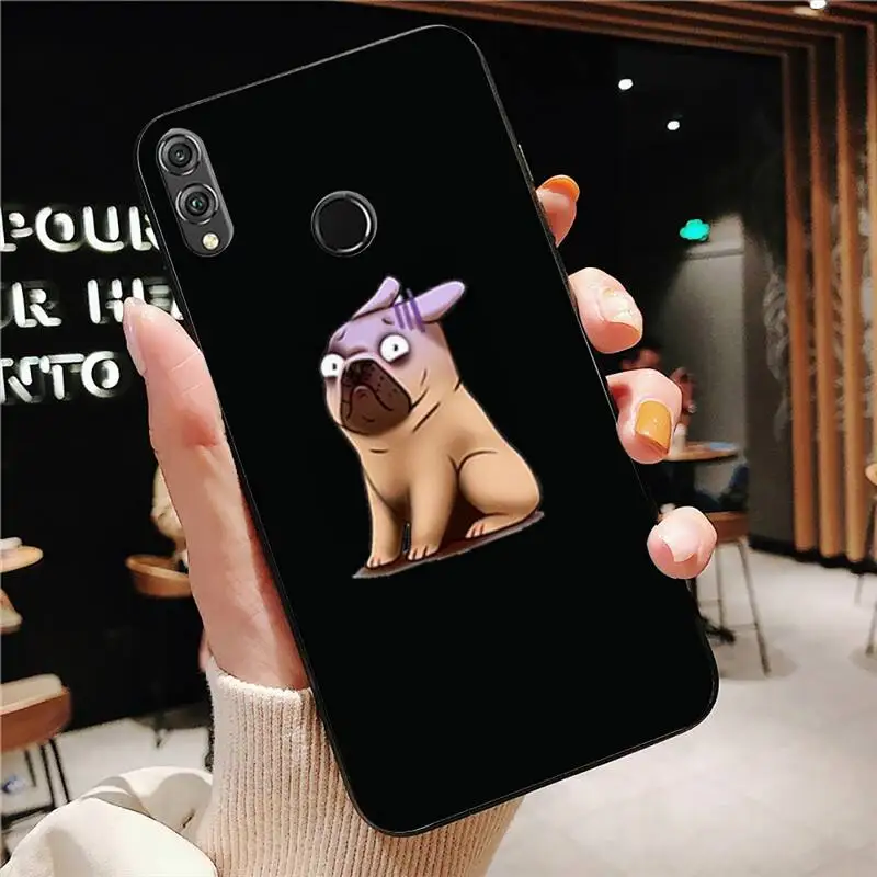 

A Lovely Dog Phone Case Black Cover For Huawei Mate10/30/30Pro/40/40Pro Enjoy10/10Plus/8Plus/9E Y6P/8S/9 Cases
