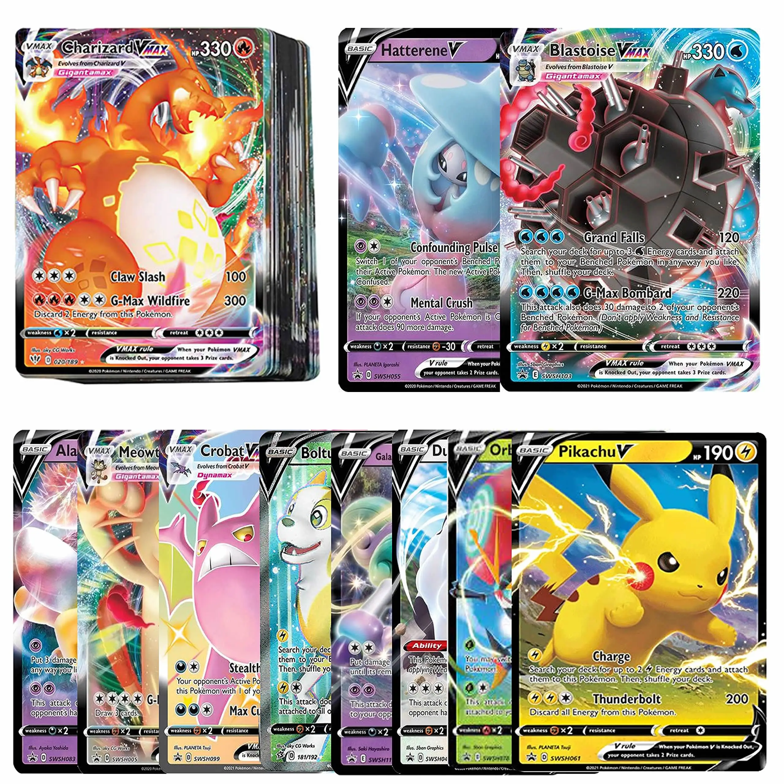 Альбом Pokemon Cards V MAX GX коллекционная сумка для хранения 55-300 шт. | Игрушки и хобби