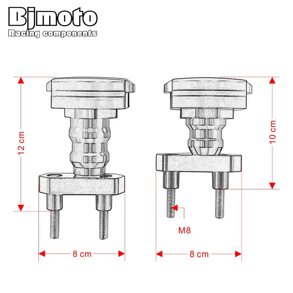 

Z 800 Motorcycle Accessories Left and Right Frame Sliders Crash Protector For Kawasaki Z800 2013 2014 2015 2016 New