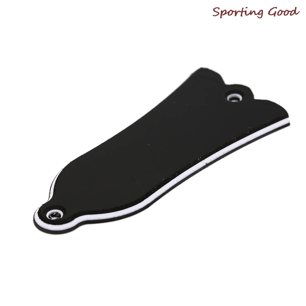 

2 Holes PVC Black Bell Shape Truss Rod Cover Plate Scroll Plate For Gibson LP SG Flying V ES Guitar