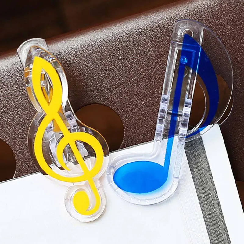 

Novelty Musical Note Clips Book Page Clips Kawaii Stationery Folder Clip Photos Tickets Notes Letter Paper Clip