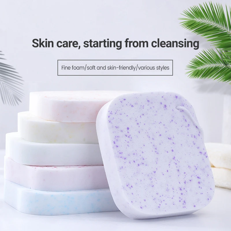 3/6 шт. круглые губки из целлюлозы для снятия макияжа