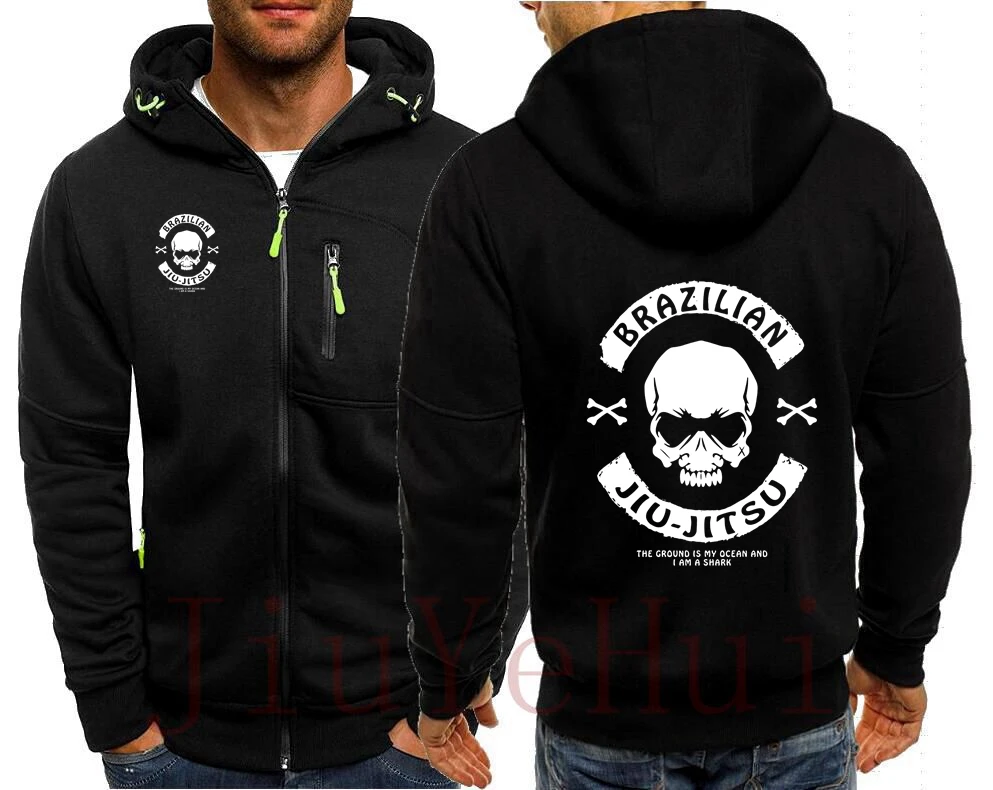 Мужская толстовка на молнии с изображением черепа в бразильском стиле - купить по