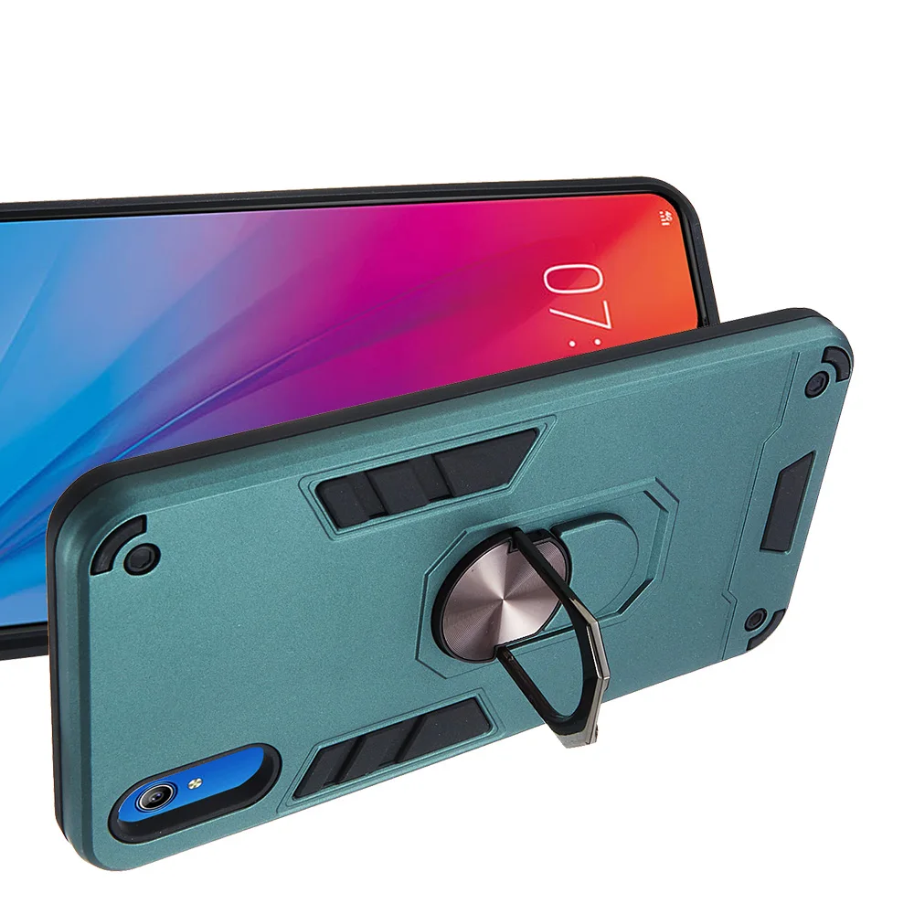 Защитный чехол с кольцом подставкой для телефона VIVO Y91 Y95 Y93 U1 Y91C Y91i Y90 Y83 V11 V11i V15 S1 Plus
