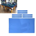 Профессиональный Настольный Войлок 9 футов + 6 войлочных полосок, ткань для бильярдного снукера, войлок для 9-футового стола, синий, толщина 0,9 мм