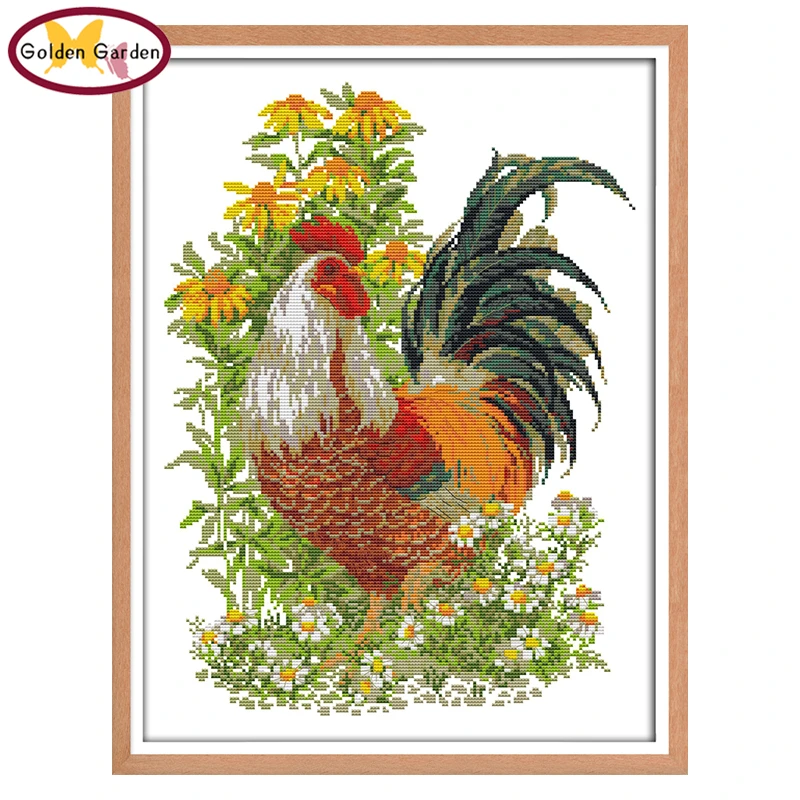 GG петух животных штамп вышивки крестом картины DIY Kit китайское Рукоделие Набор