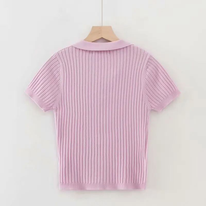 Женская винтажная укороченная футболка-поло белый укороченный топ с коротким