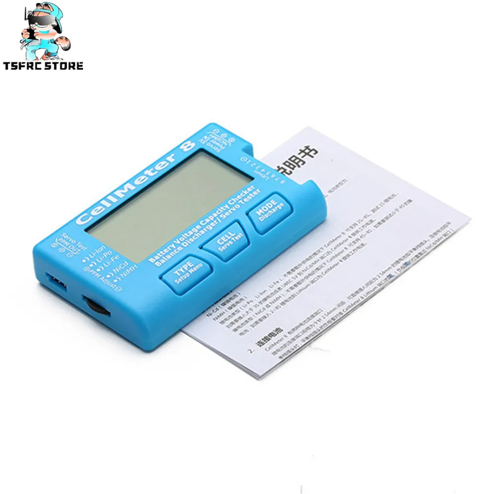Rc cellmeter 8 AOK может обнаруживать 1-8s дисплей питания батареи с