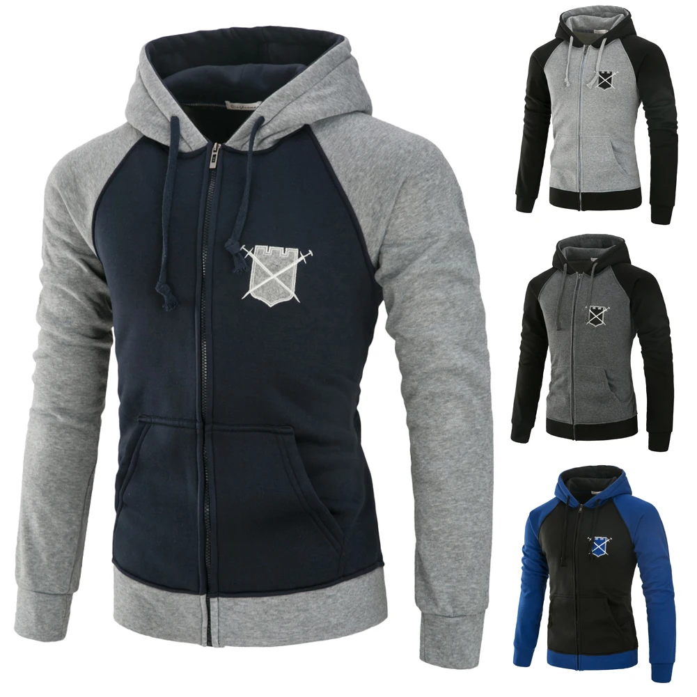 Tuan. Весна и осень мужская приталенная толстовка с капюшоном мужской спортивный