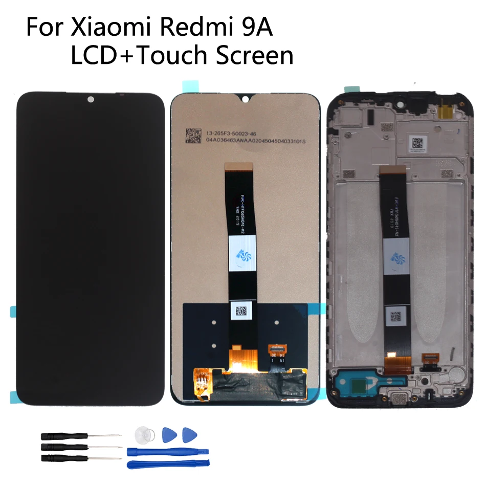 

Оригинальный ЖК-дисплей для Xiaomi Redmi 9A, сенсорный экран, дигитайзер, экран 6,53 дюйма для Redmi 9C, ЖК-дисплей, запчасти для ремонта