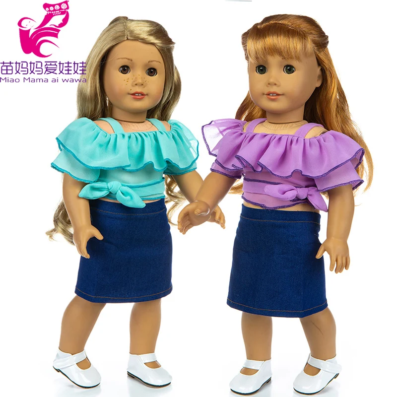 18 дюймов куклы девушки шифоновое платье подходит для 43 см ухода за ребенком мам
