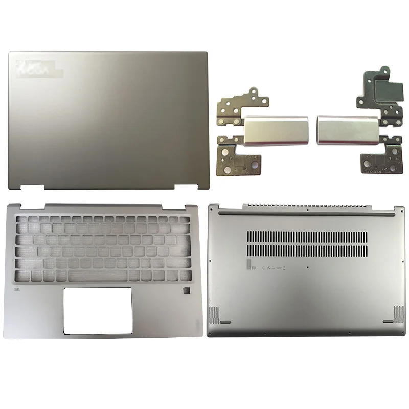 

NEW For Lenovo Yoga 720-15 720-15IKB Silver Laptop Case LCD Back Cover/Hinges/Palmrest/Bottom Case Laptops Computer Case