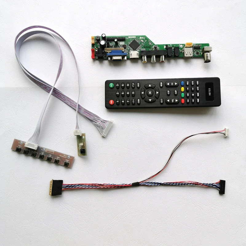 

Панель для ноутбука HB156WX1/HT156WXB/NT156WHM 15,6 дюймов VGA + аудио + USB + RF 40Pin LVDS 1366*768 WLED панель контроллера экрана, Комплект «сделай сам»