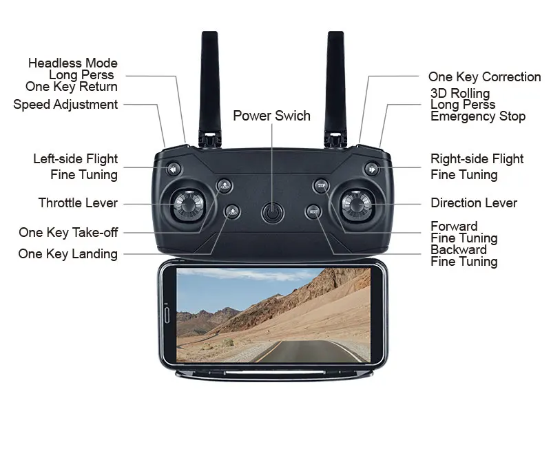 E68 RC 4K Дрон HD камера 1080P WiFi FPV Дрон RC вертолет Квадрокоптер воздушный видео Дрон профессиональный оптический поток VS E58 GD89