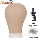 Alileader 3 шт.лот дешевая тканевая голова с подставкой профессиональная тканевая голова-манекен тканевая подставка для парика T-образные штифты 20,5 дюйма 21 дюйм 22,5 дюйма