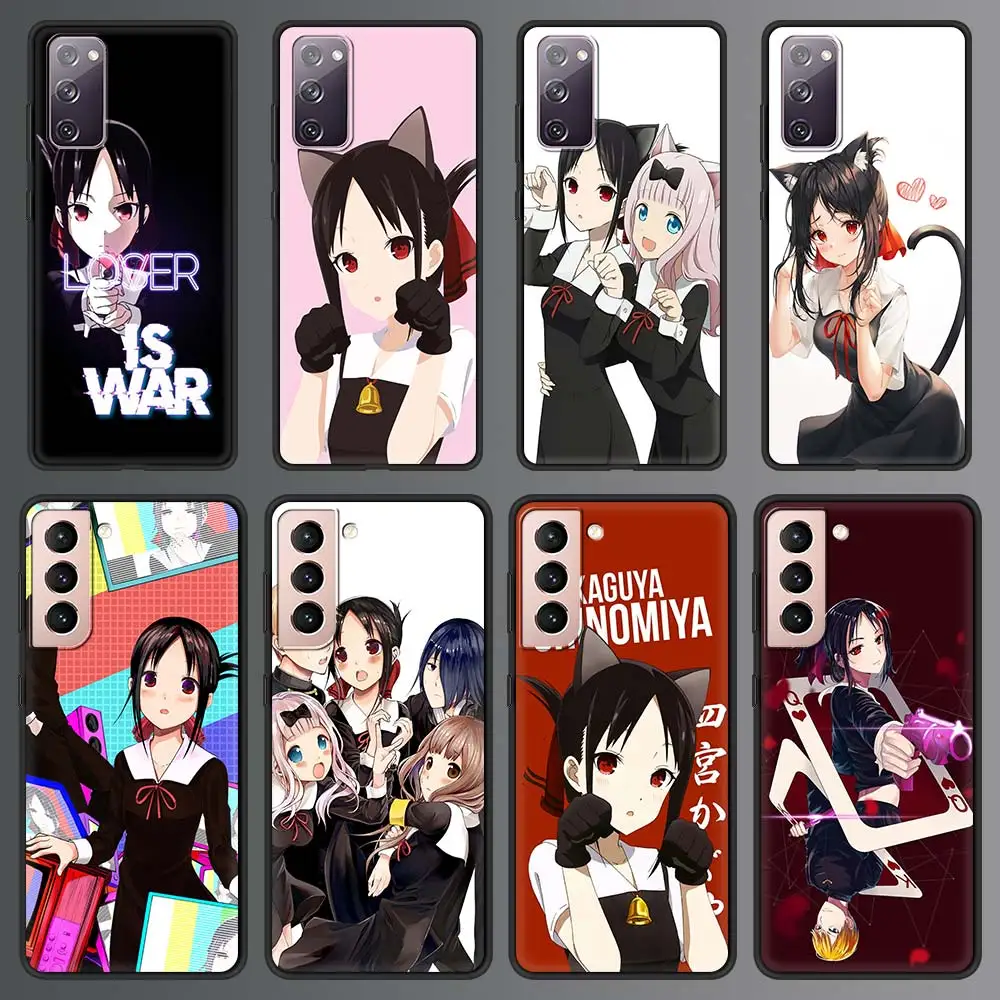 

Чехол Kaguya sama с аниме «Love is War Fujiwara» для Samsung Galaxy S21 Ultra S20 FE S10 S9 Plus S10E S8, силиконовый черный чехол для телефона