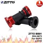 ZTTO BB91 каретки велосипеда герметичный подшипник нить Тип 68 73 мм BSA68 оболочка 24 мм шлицевая ось горного велосипеда дорожный велосипед Водонепроницаемый