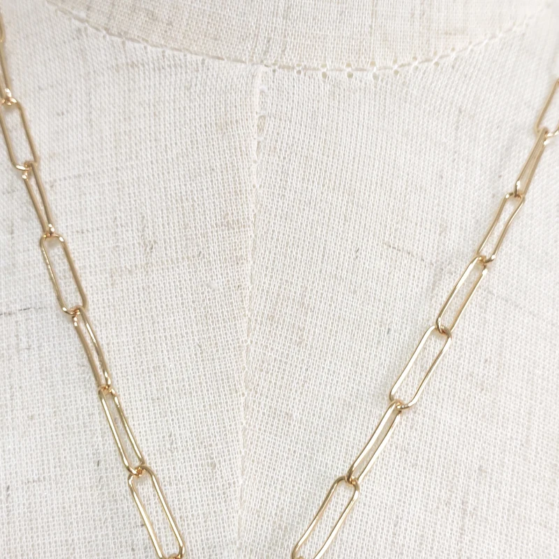 Женское ожерелье с подвеской из пресноводного жемчуга широкая цепочка золотого