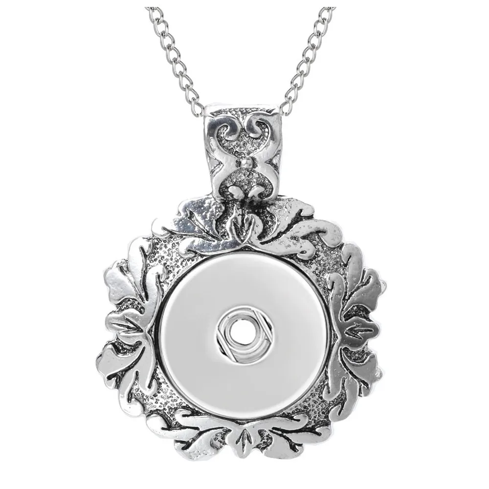 Новые винтажные ювелирные изделия с защелкой металлические кнопки ожерелья 18 мм