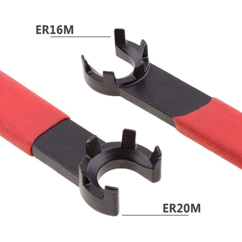 2Pcs ER16 ER20 M Type Collet Chuck Wrench Spanner for ER16M ER20M Clamping Nut Milling Machine Lathe Holder Tools | Инструменты