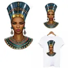 Западная африканская Женская нашивка для одежды, сделай сам, моющаяся женская футболка, Термотрансферная, красота, королева, термопатч, украшение