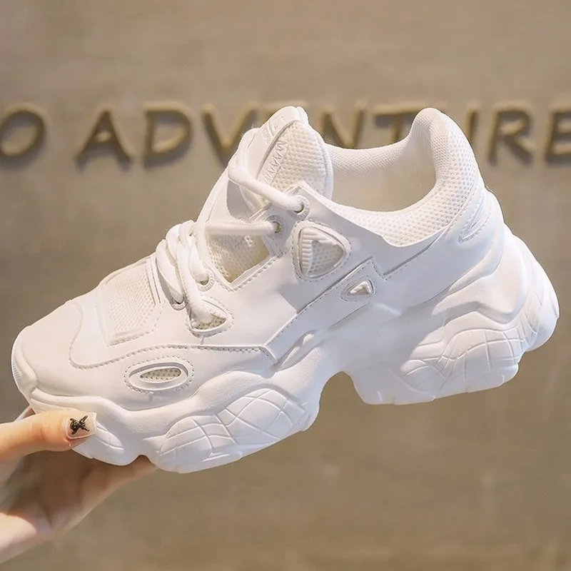 2019 Осень Новый свободного покроя Женские кроссовки увеличивающие рост На