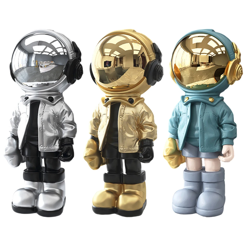 

Cute Astronaut Statue Creative Crafts Great Gift Decorative Spaceman for Tabletop Decoration Bookshelf Children Birthday Gifts