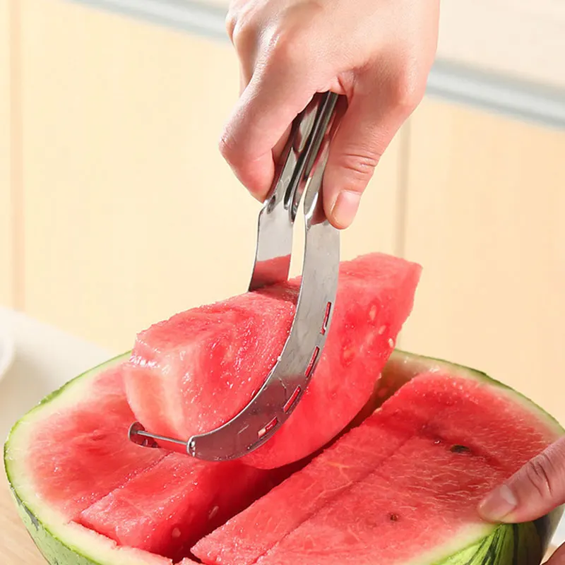 

Stainless Steel Watermelon Slicer Cutter Knife Corer Fruit Vegetable Tools Kitchen Gadgets Accessories Utensilios Cooking