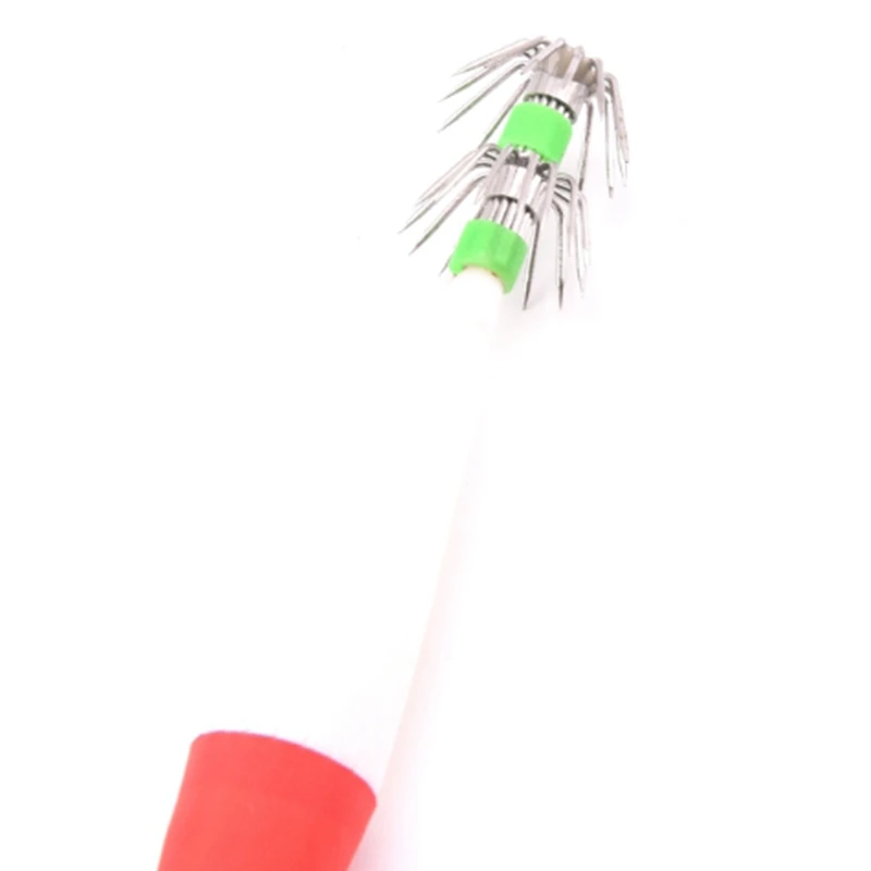 

Quality 15Pcs Luminous Vivid Simulation Squid Hook Fishing Tackle Lures Squid Jig Lures with Hook 10.5cm