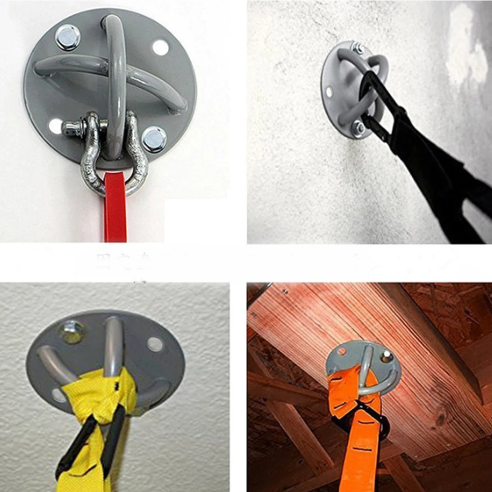

Gray Wall Ceiling Mount Bracket Aerial Yoga Swing Brackets 2/4 Holes Hook Fixed