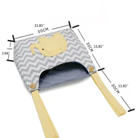 2 pcs baby crib storage bag lace up hanging organizer cot care essentials diaper pocket
