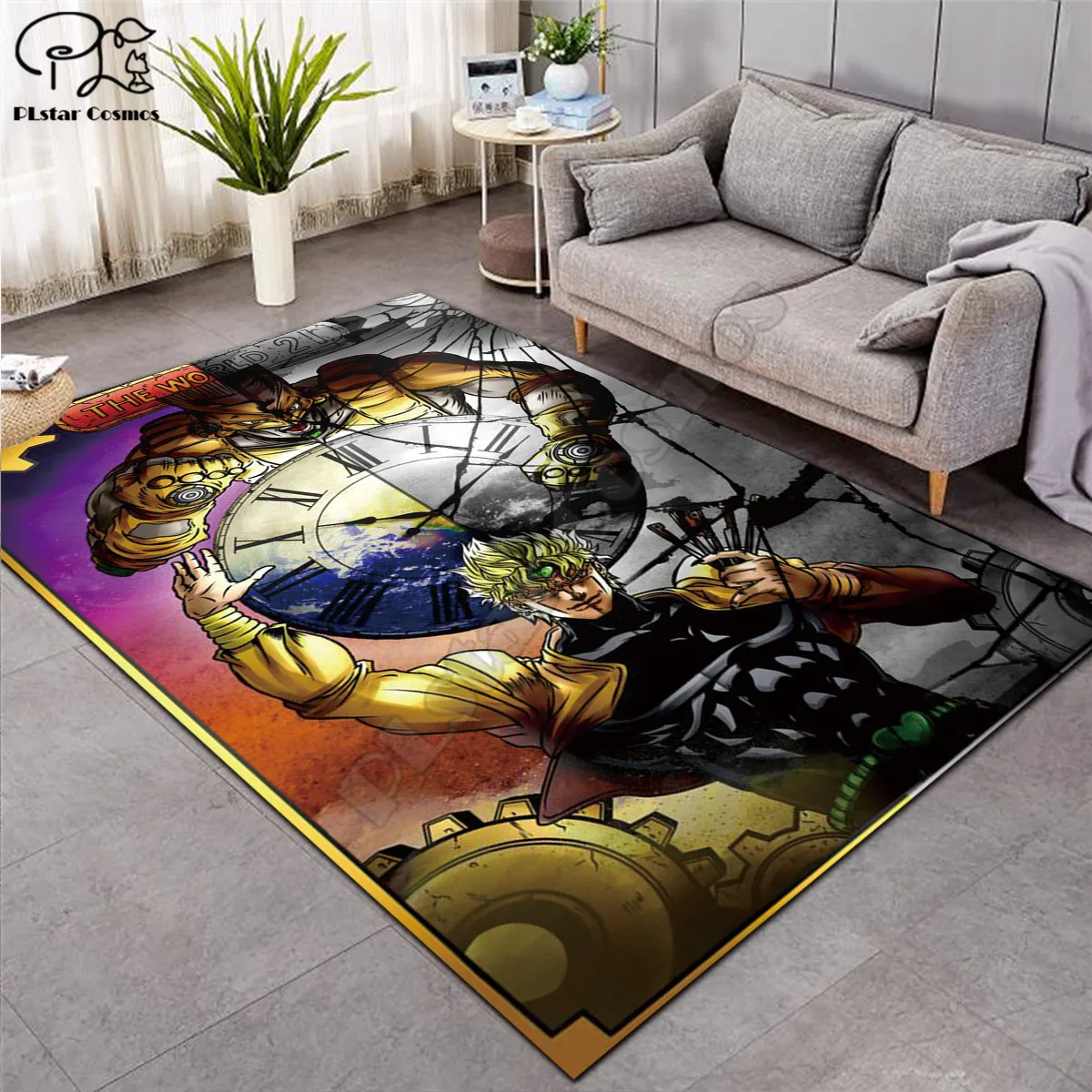 

Anime Cartoon character pattern Square Anti-Skid Area Floor Mat 3D Rug Non-slip Mat Dining Room Living Room Soft Bedroom Carpet