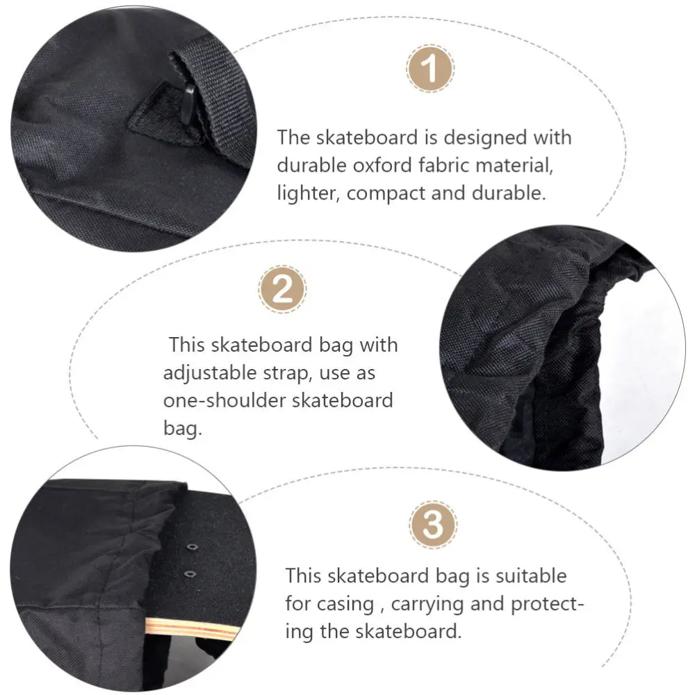 

Adjustable Longboard Backpack Skateboard Bag Dance Board Drift Board Rucksack