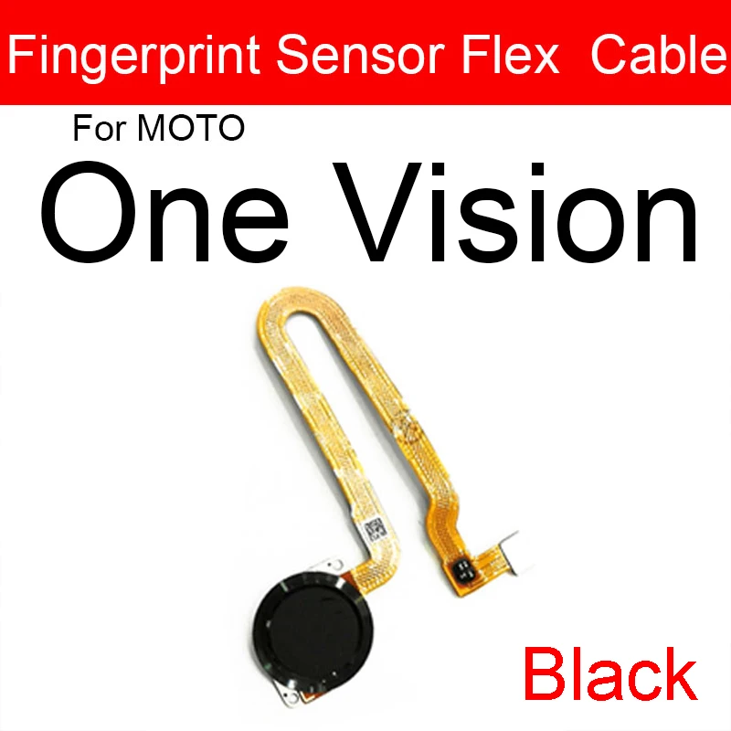 Home Button FingerPrint Touch ID Sensor Flex Cable For Motorola Moto One Vision Fusion Plus + Hyper Zoom Replacement Parts | Мобильные