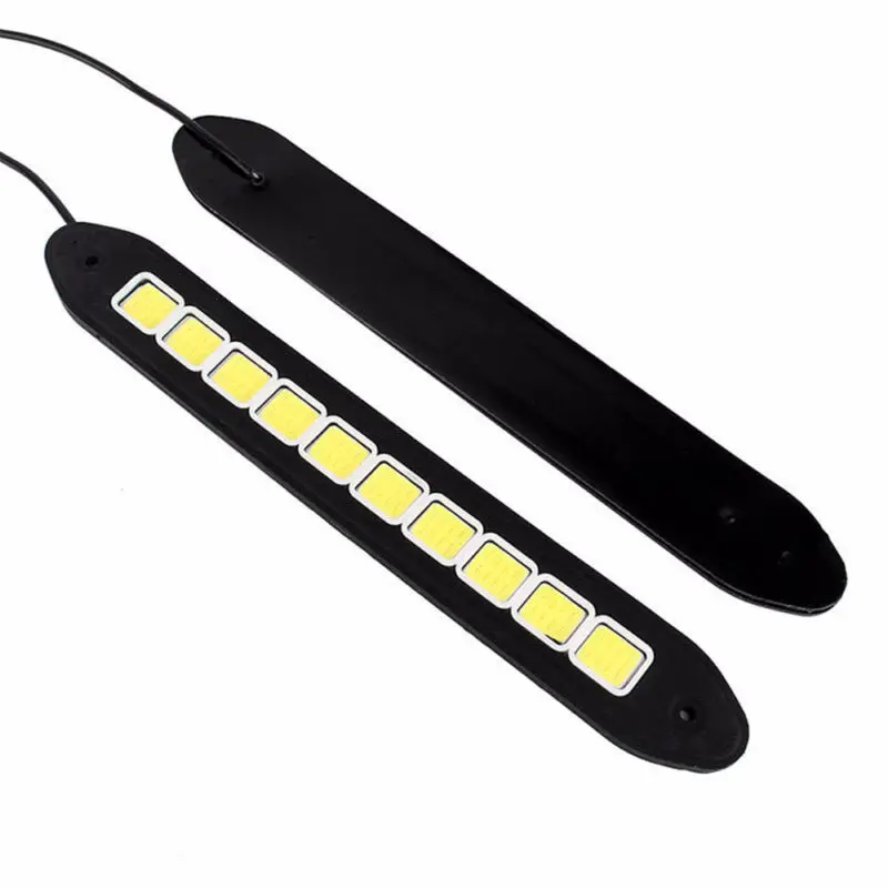 2 шт. дневной ходовой светильник DRL COB полоса лампа Водонепроницаемая 20 Вт