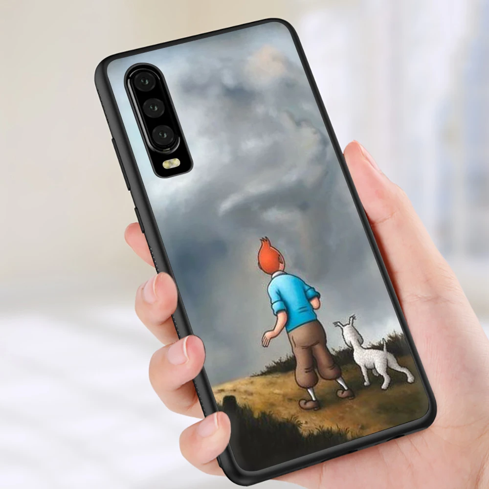 The Adventures of Tintin New Fun Soft Silicone phone case for Huawei P8 P9 P10 P20 P30 Lite Mini Pro P Smart Z Plus